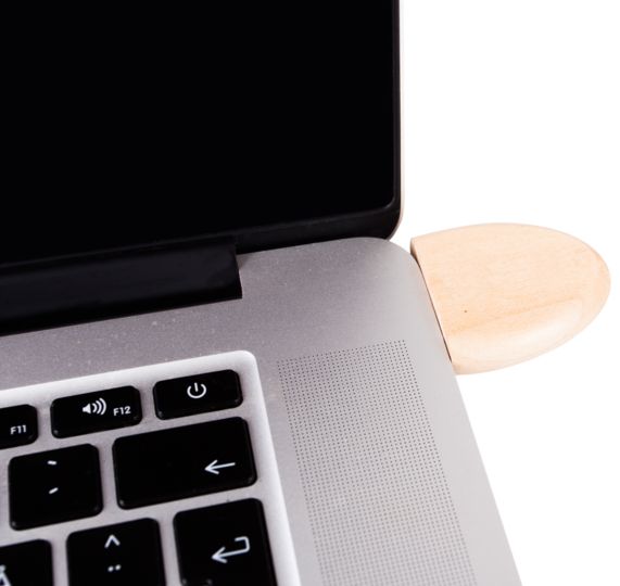 Muistitikku Wooden Oval Muistitikku Wooden Oval