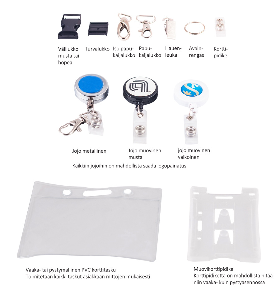 Kaulanauhojen lisätarvikkeet